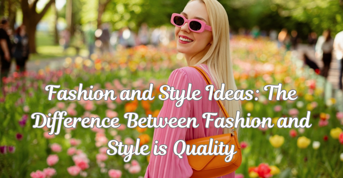 Fashion and Style Ideas: The Difference Between Fashion and Style is Quality